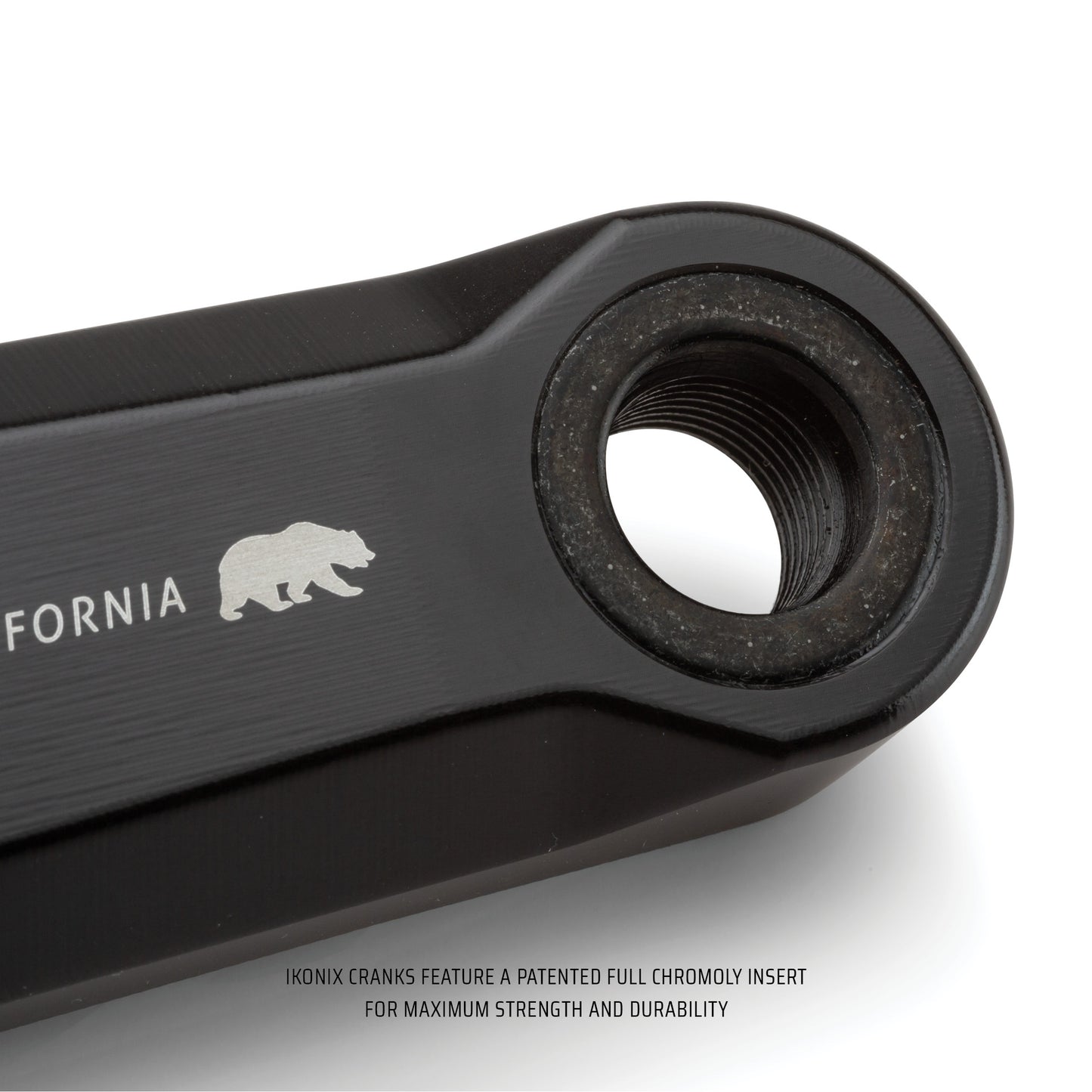 Chromoly inserts on IKONIX billet aluminum cranks