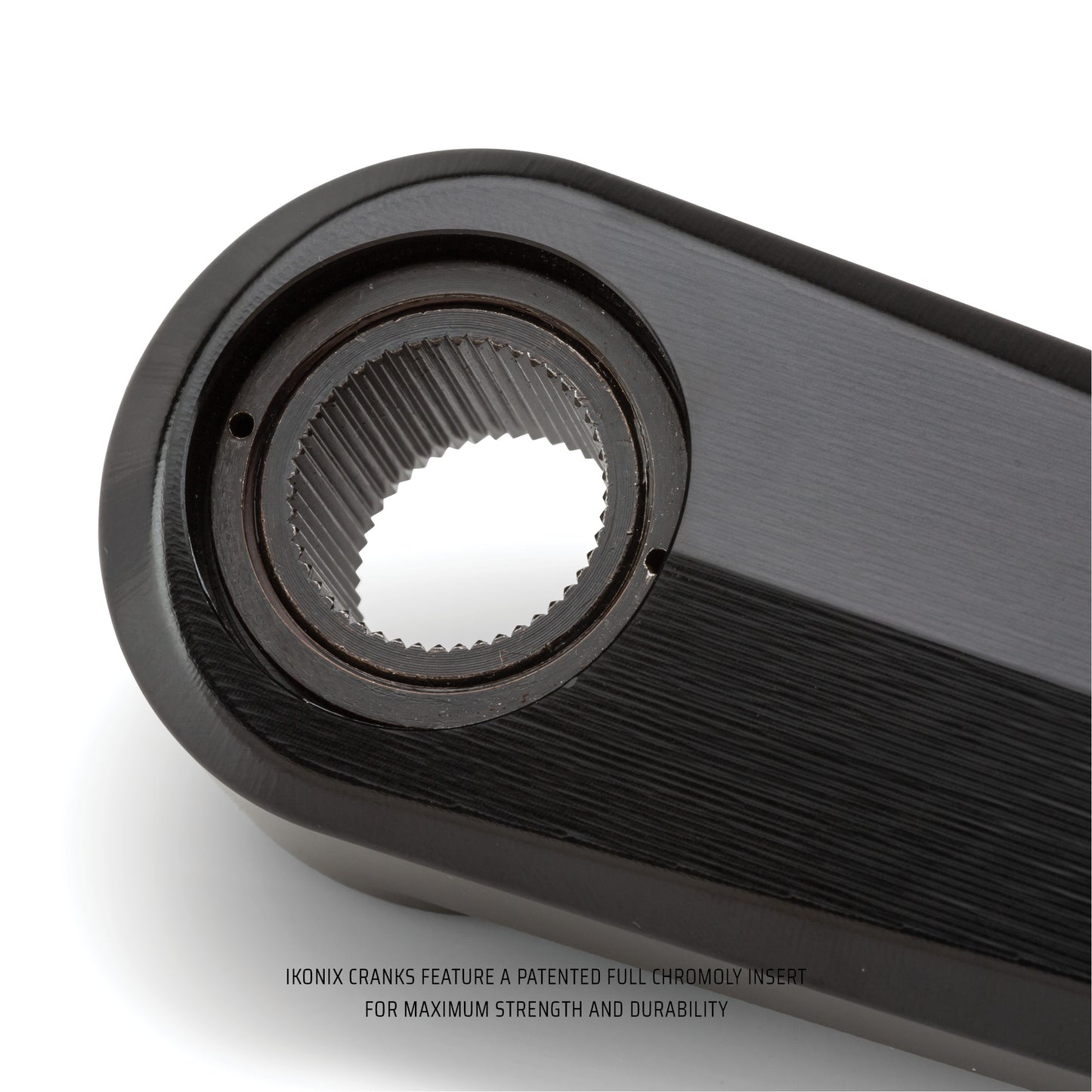Close-up of the IKONIX cranks chromoly insert