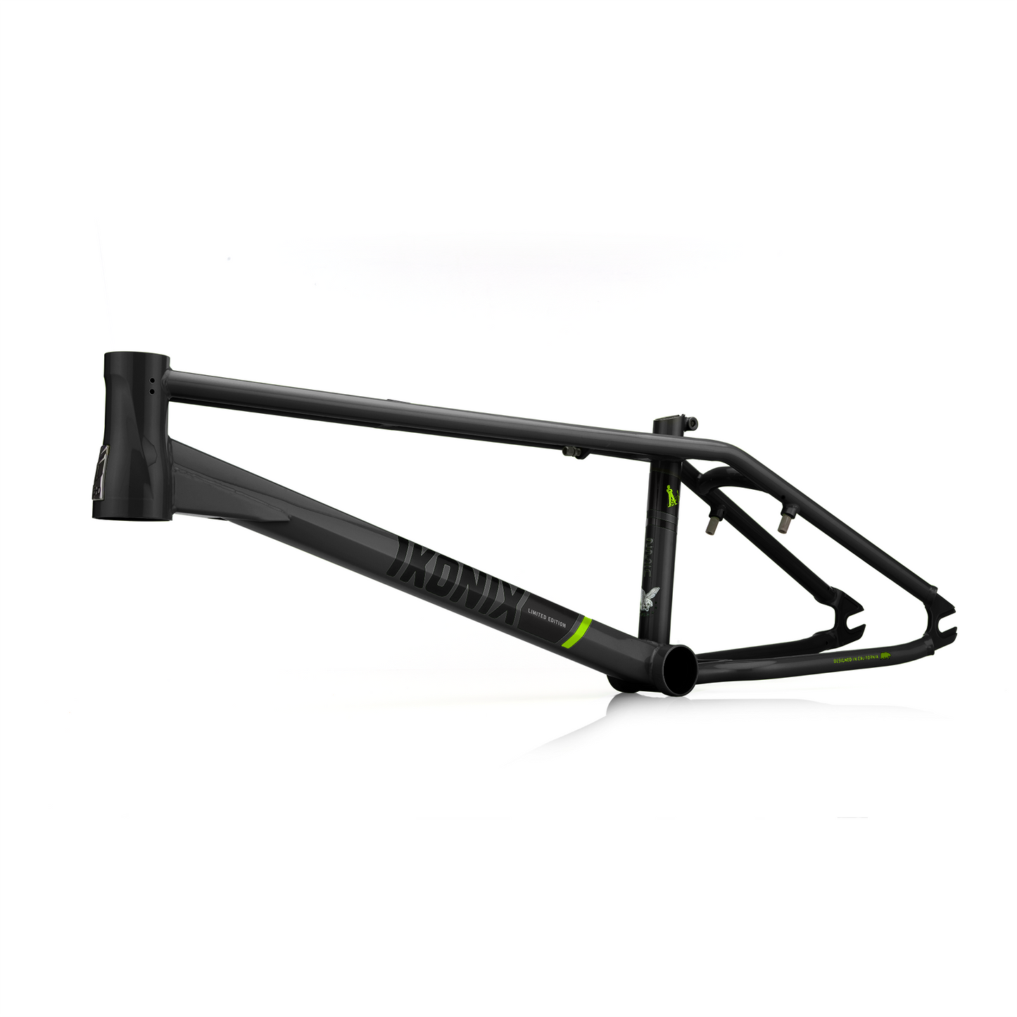 Black IKONIX FS1 BMX bicycle frame