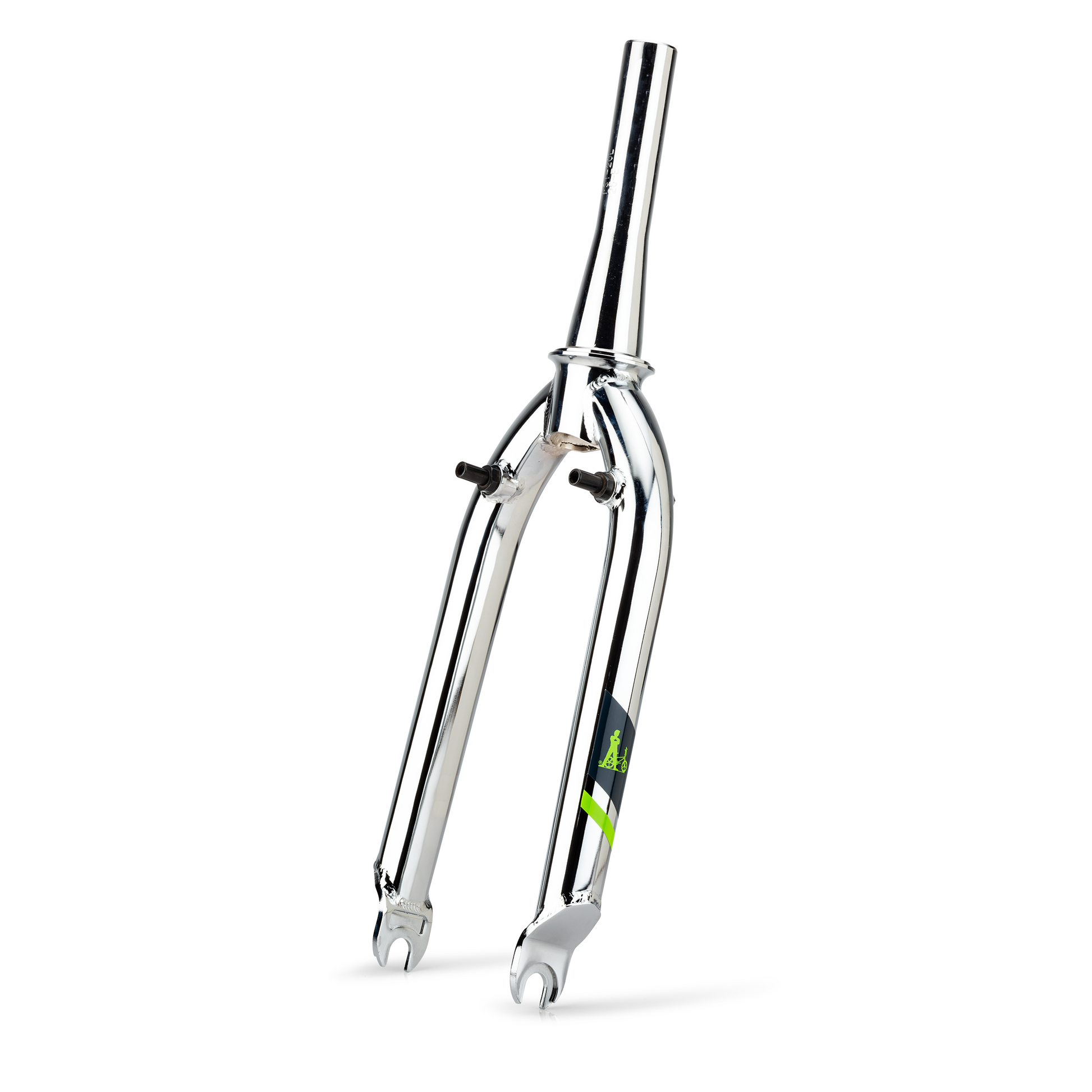IKONIX FS1 freestyle BMX chrome fork tube on a white background