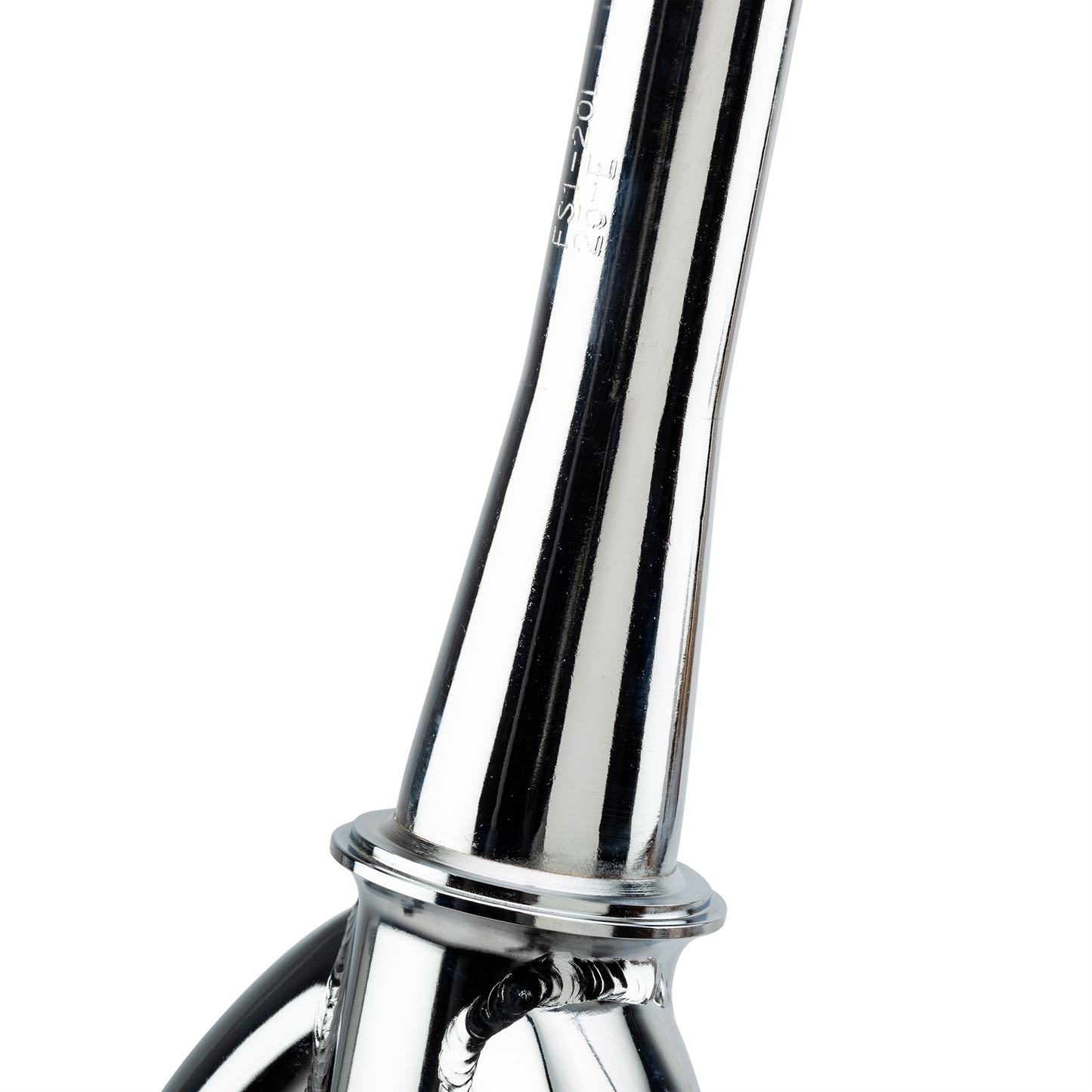 IKONIX FS1 freestyle BMX chrome fork tapered head tube on a white background