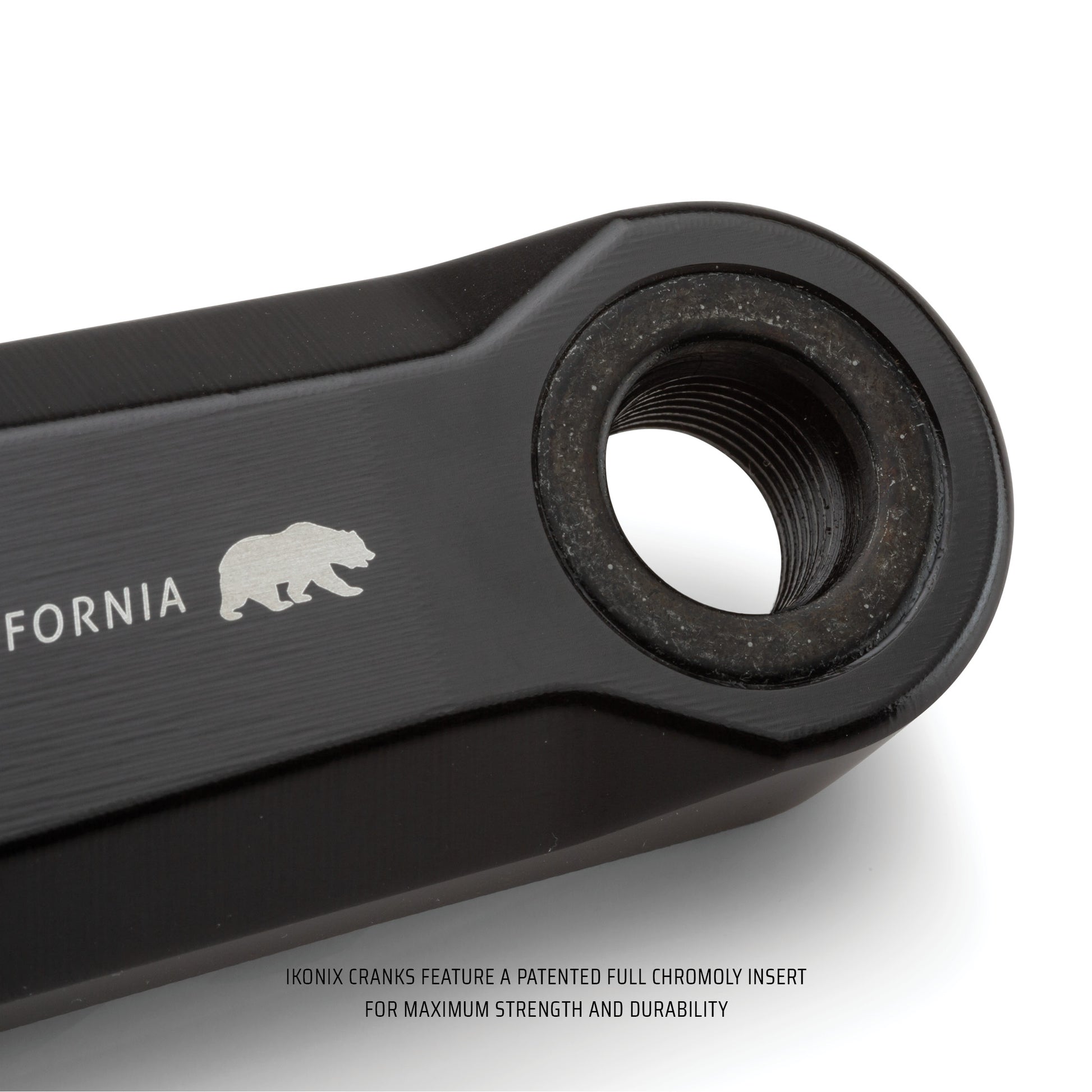 Chromoly inserts on IKONIX billet aluminum cranks